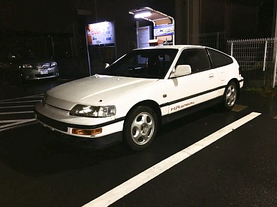 納車したては綺麗でした。ナンバーは四年以上付きませんでした。